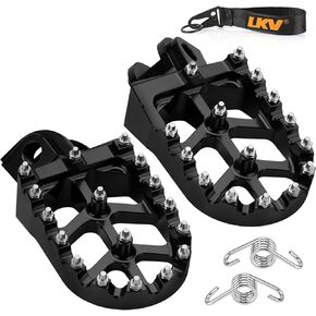LKV Motorcycle Footpegs Dirt Bike Rest Pedal Foot Pegs Compatible with 65-1290 SX SXF EXC EXCF XC XCF XCW XCFW 65 85 125 150 200 250 300 350 380 400 450 500 525 530 540