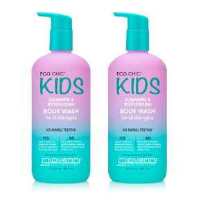 Eco Chic KIDs Cleansing & Moisturizing Body Wash - Kids Body Wash, Kids body Wash Sensitive Skin, Kids Soap And Body Wash, Kids Sensitive Body Wash, For All Skin Types - 16.5 Fl Oz (Pack of 2)