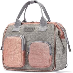 Diaper Bag Backpack- Baby Waterproof Multi-Function Mini Smart Diaper Bag Backpack Baby Messenger for Outdoor & Working Mothers, Medium Size (Pink)