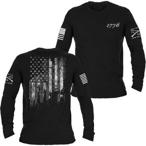 Grunt Style 1776 Flag - Long Sleeve Black