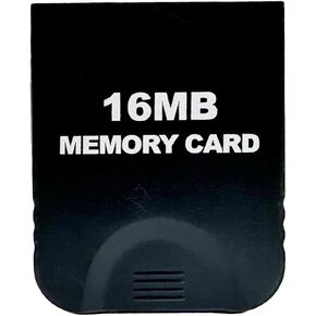 16MB(251 Blocks) High Speed Game Memory Card Compatible for Nintendo Gamecube and Wii Console Accessory Kits - Black
