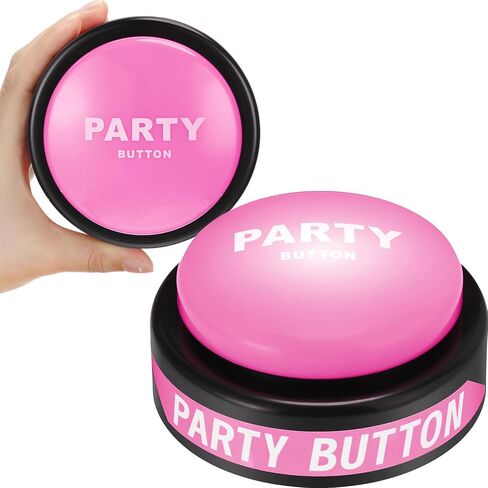 2 قطعة زر حفلة الرقص 30 ثانية زر موسيقى حفلة الرقص الأرجواني للفصول الدراسية أزرار الطنان المضحكة للألعاب المكتبية الجديدة والمرحة والهدايا الرائعة لديكور المكتب، 4.5 × 4.5 × 1.5 بوصة in Kuwait