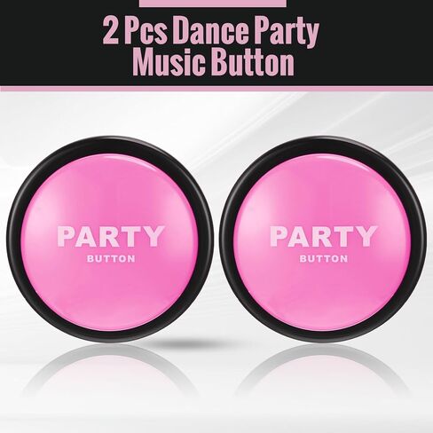 2 قطعة زر حفلة الرقص 30 ثانية زر موسيقى حفلة الرقص الأرجواني للفصول الدراسية أزرار الطنان المضحكة للألعاب المكتبية الجديدة والمرحة والهدايا الرائعة لديكور المكتب، 4.5 × 4.5 × 1.5 بوصة in Kuwait