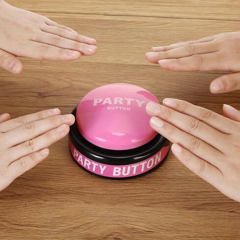 2 قطعة زر حفلة الرقص 30 ثانية زر موسيقى حفلة الرقص الأرجواني للفصول الدراسية أزرار الطنان المضحكة للألعاب المكتبية الجديدة والمرحة والهدايا الرائعة لديكور المكتب، 4.5 × 4.5 × 1.5 بوصة in Kuwait