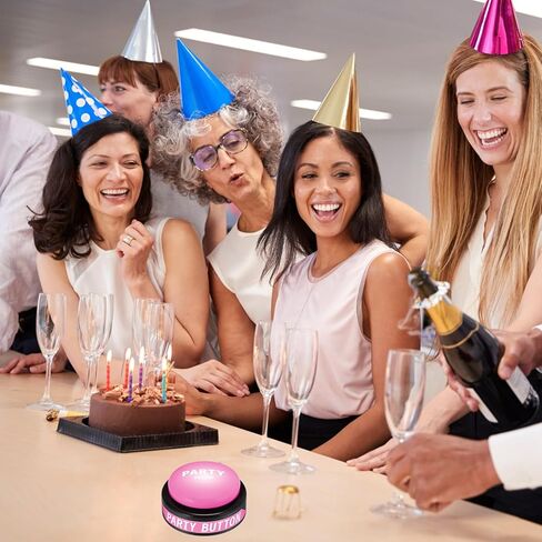 2 قطعة زر حفلة الرقص 30 ثانية زر موسيقى حفلة الرقص الأرجواني للفصول الدراسية أزرار الطنان المضحكة للألعاب المكتبية الجديدة والمرحة والهدايا الرائعة لديكور المكتب، 4.5 × 4.5 × 1.5 بوصة in Kuwait