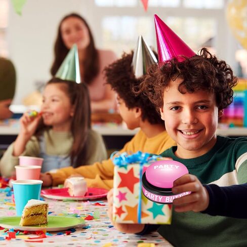 2 قطعة زر حفلة الرقص 30 ثانية زر موسيقى حفلة الرقص الأرجواني للفصول الدراسية أزرار الطنان المضحكة للألعاب المكتبية الجديدة والمرحة والهدايا الرائعة لديكور المكتب، 4.5 × 4.5 × 1.5 بوصة in Kuwait