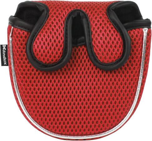 غطاء مضرب الجولف Andux Mallet Putter غطاء رأس مضرب الجولف لمضرب العمود المركزي MT/TG16 أسود، نصف دائرة in Kuwait