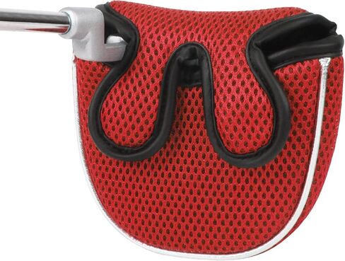 غطاء مضرب الجولف Andux Mallet Putter غطاء رأس مضرب الجولف لمضرب العمود المركزي MT/TG16 أسود، نصف دائرة in Kuwait