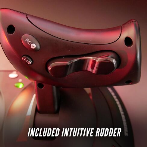 Thrustmaster T.Flight Hotas X - عصا تحكم لمحاكاة الطيران ذات 5 محاور مع صمام خانق ومقاومة قابلة للتعديل وأزرار قابلة للبرمجة للكمبيوتر الشخصي in Kuwait