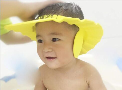 3 قطع قبعة استحمام للأطفال، قبعة شامبو استحمام ناعمة قابلة للتعديل مع حماية للأذن، قبعة حماية للحمام للأطفال، قبعات لغسل الشعر (لون عشوائي) in Kuwait