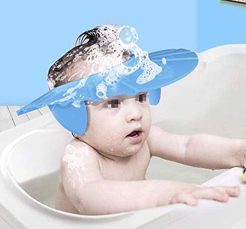 3 قطع قبعة استحمام للأطفال، قبعة شامبو استحمام ناعمة قابلة للتعديل مع حماية للأذن، قبعة حماية للحمام للأطفال، قبعات لغسل الشعر (لون عشوائي) in Kuwait