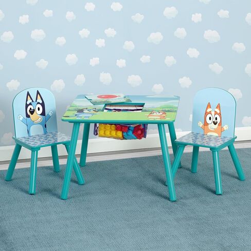 Delta Children Kids Table and Chair Set With Storage (2 Chairs Included) - Ideal for Arts & Crafts, Snack Time, Homeschooling, Homework & More, Nick Jr. PAW Patrol in Saudi Arabia