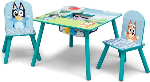 Delta Children Kids Table and Chair Set With Storage (2 Chairs Included) - Ideal for Arts & Crafts, Snack Time, Homeschooling, Homework & More, Nick Jr. PAW Patrol in Saudi Arabia
