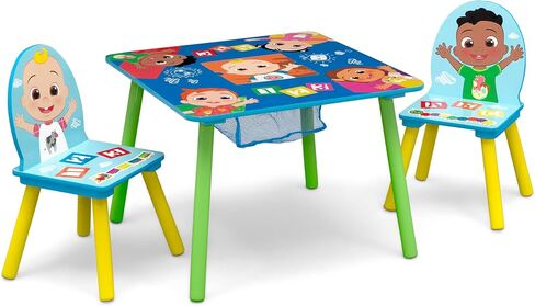 Delta Children Kids Table and Chair Set With Storage (2 Chairs Included) - Ideal for Arts & Crafts, Snack Time, Homeschooling, Homework & More, Nick Jr. PAW Patrol in Saudi Arabia
