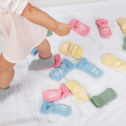 Stephan Baby Non-Skid Silly Socks with Cute Sayings, Peek-a-Boo, Fits 3-12 Months in Kuwait