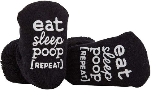 Stephan Baby Non-Skid Silly Socks with Cute Sayings, Peek-a-Boo, Fits 3-12 Months in Kuwait