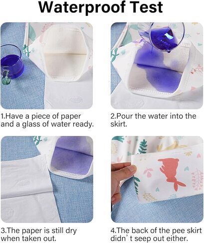 2 Packs Waterproof Diaper Pants for Baby Kids, Absorbent Toddler Potty Training Soft & Comfortable Pants Boys and Girls Use in Day Night Time(Rabbit & Chick) in Saudi Arabia