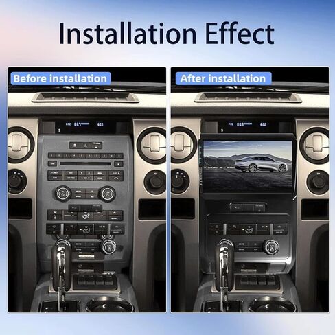 CAMECHO for Ford F150 F-150 2009-2012,Android 13 Car Stereo GPS Navigation DSP Bluetooth USB SWC Mirror Link Multimedia Head Unit 1G RAM 32G ROM + Backup Camera, Black in Saudi Arabia