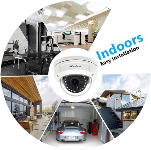 كاميرا تناظرية ذات قبة أمنية 5 ميجابكسل 4 في 1 Hybrid HD TVI/CVI/AHD/CVBS كاميرات مراقبة CCTV على شكل قبة 2.8-12 ملم عدسة متغيرة البؤرة يدويًا مقاومة للتخريب 45 قدمًا للرؤية الليلية الأمنية كاميرا BNC سلكية in Saudi Arabia