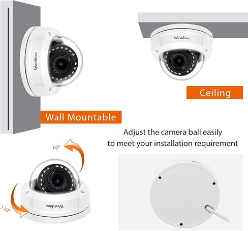 كاميرا تناظرية ذات قبة أمنية 5 ميجابكسل 4 في 1 Hybrid HD TVI/CVI/AHD/CVBS كاميرات مراقبة CCTV على شكل قبة 2.8-12 ملم عدسة متغيرة البؤرة يدويًا مقاومة للتخريب 45 قدمًا للرؤية الليلية الأمنية كاميرا BNC سلكية in Saudi Arabia