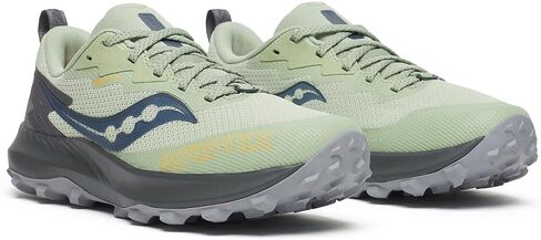 Saucony Women's Peregrine 14 GTX Hiking Shoe, SAGE/Carbon, 10 in Saudi Arabia