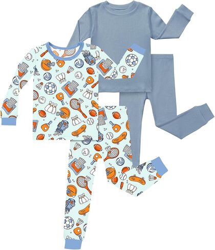 Bamboo Viscose Toddler Pajamas 5-6Y and Solid Pajamas in Saudi Arabia