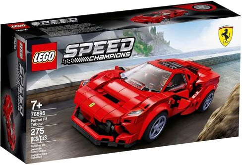LEGO Speed Champions 76895 Ferrari F8 Tributo Toy Cars for Kids, Building Kit Featuring Minifigure (275 Pieces) in Saudi Arabia