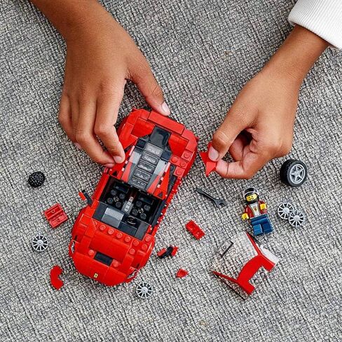 LEGO Speed Champions 76895 Ferrari F8 Tributo Toy Cars for Kids, Building Kit Featuring Minifigure (275 Pieces) in Saudi Arabia