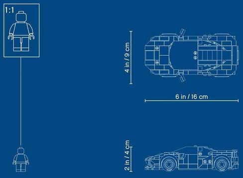 LEGO Speed Champions 76895 Ferrari F8 Tributo Toy Cars for Kids, Building Kit Featuring Minifigure (275 Pieces) in Saudi Arabia