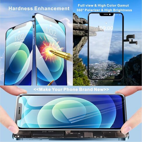 for iPhone 11 6.1 Inch Retina HD LCD Digitizer Display Touch Screen Replacement Full Complete Touchscreen Assembly Set with Repair Tools Kit Waterproof Frame Adhesive… in Saudi Arabia