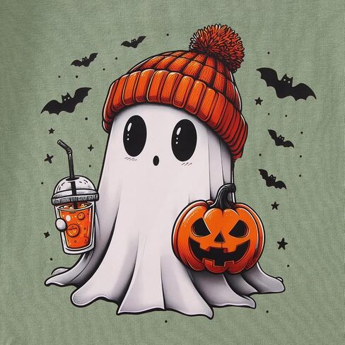 Halloween Shirts for Toddler Baby Girls Boys Pumpkin T-Shirts Ghost Tees Short Sleeve Tops Spooky Season Clothes in Saudi Arabia