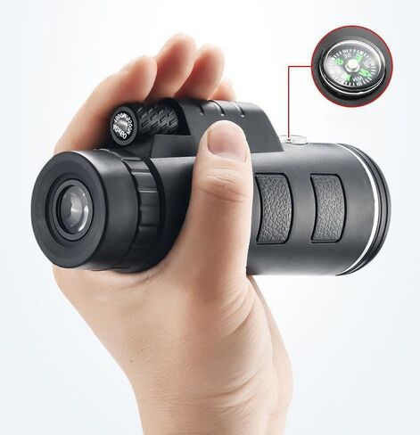 40x60 High Power Monocular Telescope,Portable Handheld Telescope,with Mobile Phone Holder& Tripod for Hiking Bird Watching Camping, Gifts for Men in Saudi Arabia