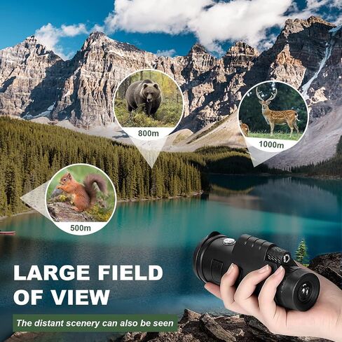 40x60 High Power Monocular Telescope,Portable Handheld Telescope,with Mobile Phone Holder& Tripod for Hiking Bird Watching Camping, Gifts for Men in Saudi Arabia