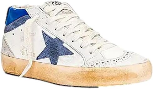 حذاء رياضي نسائي من Golden Goose Mid Star Double Quarter Fashio، كريمي/أزرق/حليبي/Pow، 37 in Kuwait