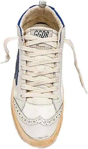 حذاء رياضي نسائي من Golden Goose Mid Star Double Quarter Fashio، كريمي/أزرق/حليبي/Pow، 37 in Kuwait