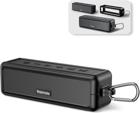 Raymate Bluetooth Speakers, HiFi Stereo Sound with DSP, 30W IPX7 Waterproof Speaker Wireless Bluetooth-V5.0, 1000mins Playtime, Portable Speaker for Home, Outdoor, Party in Saudi Arabia