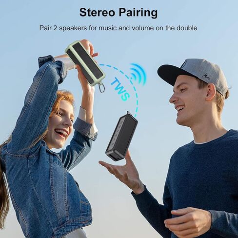 Raymate Bluetooth Speakers, HiFi Stereo Sound with DSP, 30W IPX7 Waterproof Speaker Wireless Bluetooth-V5.0, 1000mins Playtime, Portable Speaker for Home, Outdoor, Party in Saudi Arabia