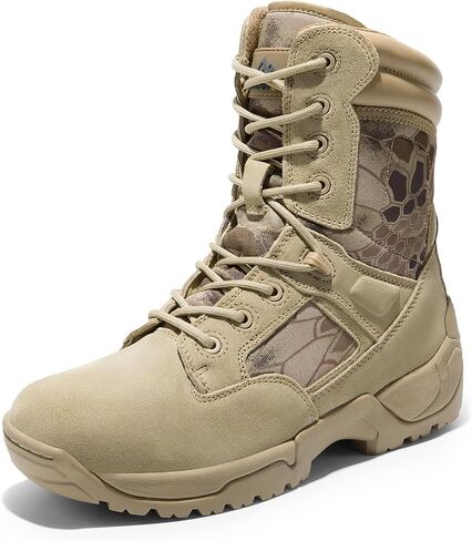 NORTIV 8 Men's Military Tactical Work Boots Hiking Motorcycle Combat Boots in Kuwait