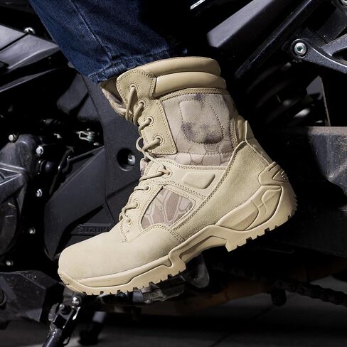 NORTIV 8 Men's Military Tactical Work Boots Hiking Motorcycle Combat Boots in Kuwait