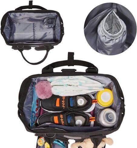 Diaper Bag Backpack- Baby Waterproof Multi-Function Mini Smart Diaper Bag Backpack Baby Messenger for Outdoor & Working Mothers, Medium Size (Pink) in Kuwait