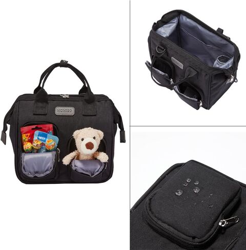 Diaper Bag Backpack- Baby Waterproof Multi-Function Mini Smart Diaper Bag Backpack Baby Messenger for Outdoor & Working Mothers, Medium Size (Pink) in Kuwait