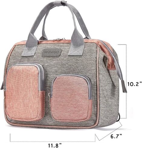 Diaper Bag Backpack- Baby Waterproof Multi-Function Mini Smart Diaper Bag Backpack Baby Messenger for Outdoor & Working Mothers, Medium Size (Pink) in Kuwait