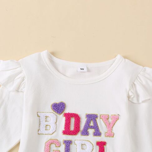 طفلة عيد ميلاد الزي الصيف رسالة التطريز تي شيرت فراشة تول توتو تنورة 2 قطعة مجموعات الملابس لطيف in Kuwait