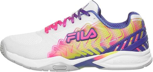 أحذية Fila Volley Zone Pickleball للسيدات (أبيض/كوبك/Mblu) (نظام_حجم_الأحذية_الأمريكي، للبالغين، للنساء، رقمي، متوسط، رقمي_8) in Kuwait