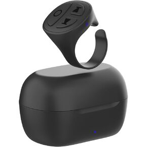 TikTok Scrolling Ring Bluetooth Camera Remote Control Shutter Scroller Ring Auto Clicker for Live TIK Tok Scrolling Ring for iPhone Android (Graphite Black)