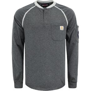 BOCOMAL FR Shirts 5.5oz Light Weight Henley and Short Sleeve Flame Resistant/Fire Retardant Clothing Shirt