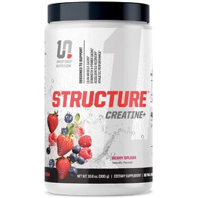 Undefined Nutrition Structure Creatine+ by Brian Shaw (30 Servings) –Micronized Creatine Monohydrate + Magnesium Creatine Chelate & HMB and PEAK ATP-Strength, Power, Recovery (10.6oz, Tropical Citrus)