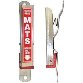 Hi-Tech Floor Mat Clamp Hanger - Heavy Duty Aluminum Car Wash Mat Clamp - Easy Clip, Hang, and Clean