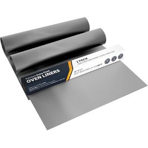 Oven Liner by Linda’s Essentials (3 Pack) - Large Premium Oven Liners For Bottom of Electric Oven and Gas Oven - Reusable Non-Stick Oven Mat for Bottom of Oven - BPA and PFOA Free