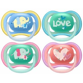 Philips Avent Ultra Air Pacifier, 18+ Months, 4 Pieces SCF349/16